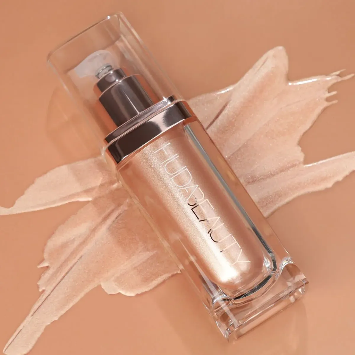 Huda Beauty N.Y.M.P.H. All Over Body Highlighter – Liquid Illuminator for Face, Body &amp;amp; Legs – Water-Based, Long-Lasting Glow – 35 ml