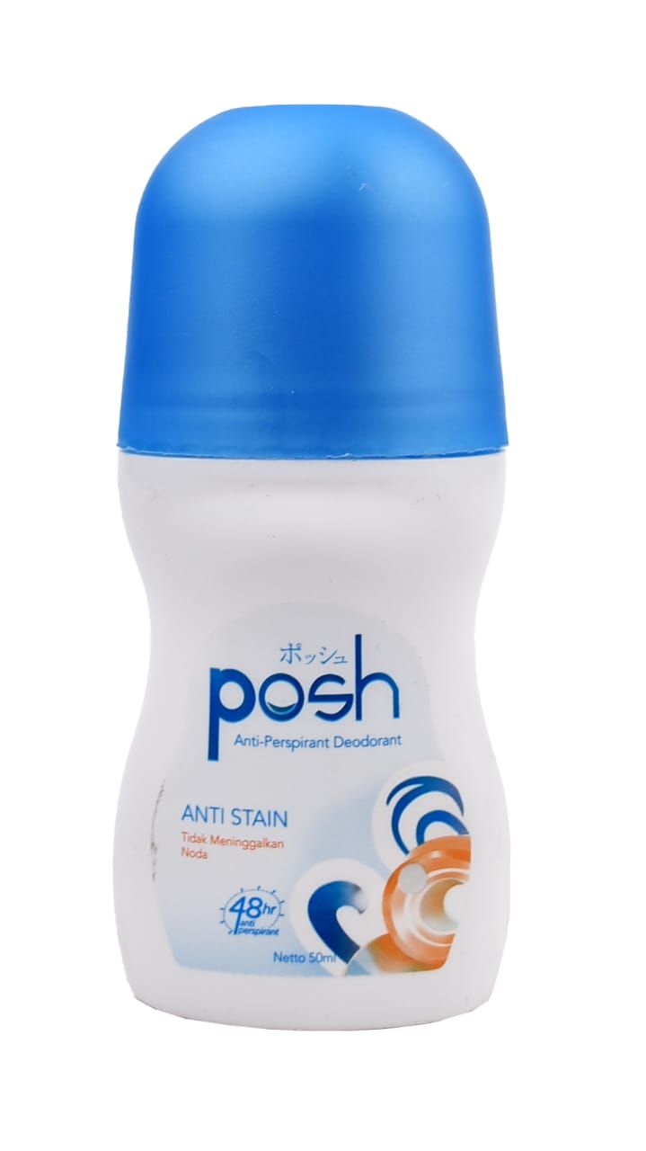 Posh Anti-Stain Roll-On Deodorant – 48HR Sweat &amp; Odor Protection, Anti-Perspirant for All-Day Freshness – 50ml View Gallery - Pakistan