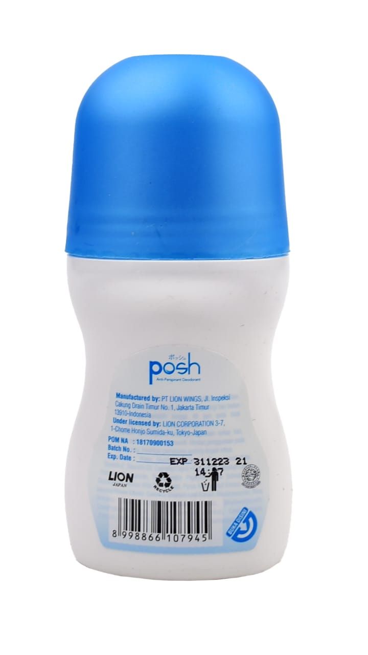 Posh Anti-Stain Roll-On Deodorant – 48HR Sweat &amp; Odor Protection, Anti-Perspirant for All-Day Freshness – 50ml View Gallery - Pakistan
