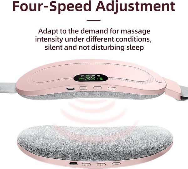 Heating Pad women Period Pain Cramp Relief Belt -Portable Menstrual Heating Pad, Heated Belly Belt for Menstrual Cramp Relief with 3 Heat Levels and 4 Modes, Electric Belt Massage for Women and Girls - Electric Massager Machine for Women View Gallery - Pakistan