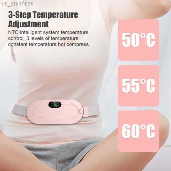 Heating Pad women Period Pain Cramp Relief Belt -Portable Menstrual Heating Pad, Heated Belly Belt for Menstrual Cramp Relief with 3 Heat Levels and 4 Modes, Electric Belt Massage for Women and Girls - Electric Massager Machine for Women View Gallery - Pakistan