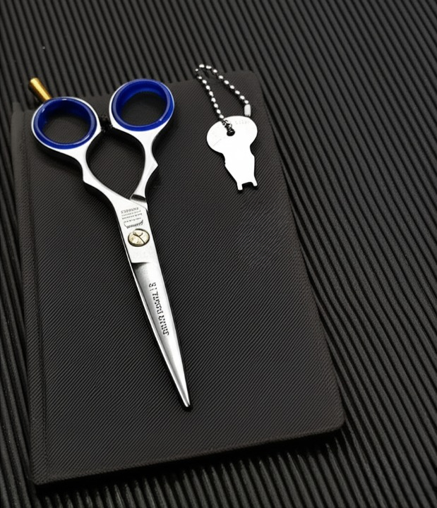 5.5” Professional Hair Cutting Scissors – Premium Stainless Steel Salon Shears with Finger Rest &amp;amp; Adjustment Key