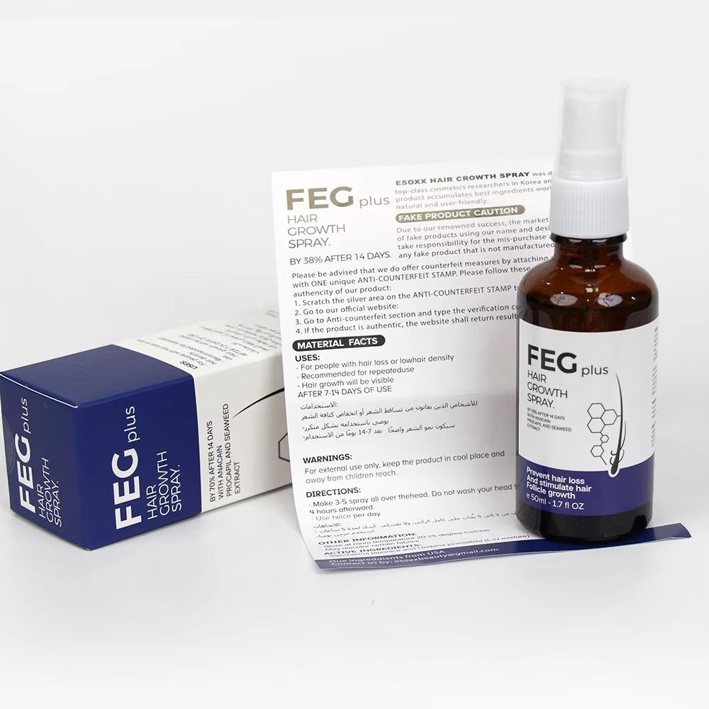FEG Plus Hair Growth Spray – Stimulate Follicles, Reduce Hair Fall, and Encourage Thicker, Healthier Growth 60ML View Gallery - Pakistan