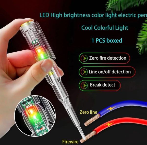 Led Tester Voltmeter Power Detector Electrical Screwdriver Indicator | Best Quality Tester For Electric Work View Gallery - Pakistan