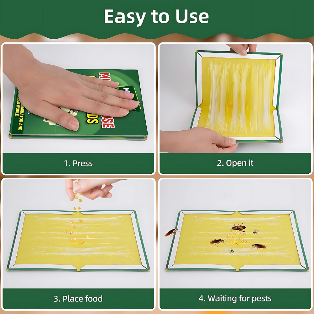 Mouse Glue Trap – Strong Adhesive Rat Glue Board &amp; Rodent Catcher Mat ( Pack of 5 ) View Gallery - Pakistan