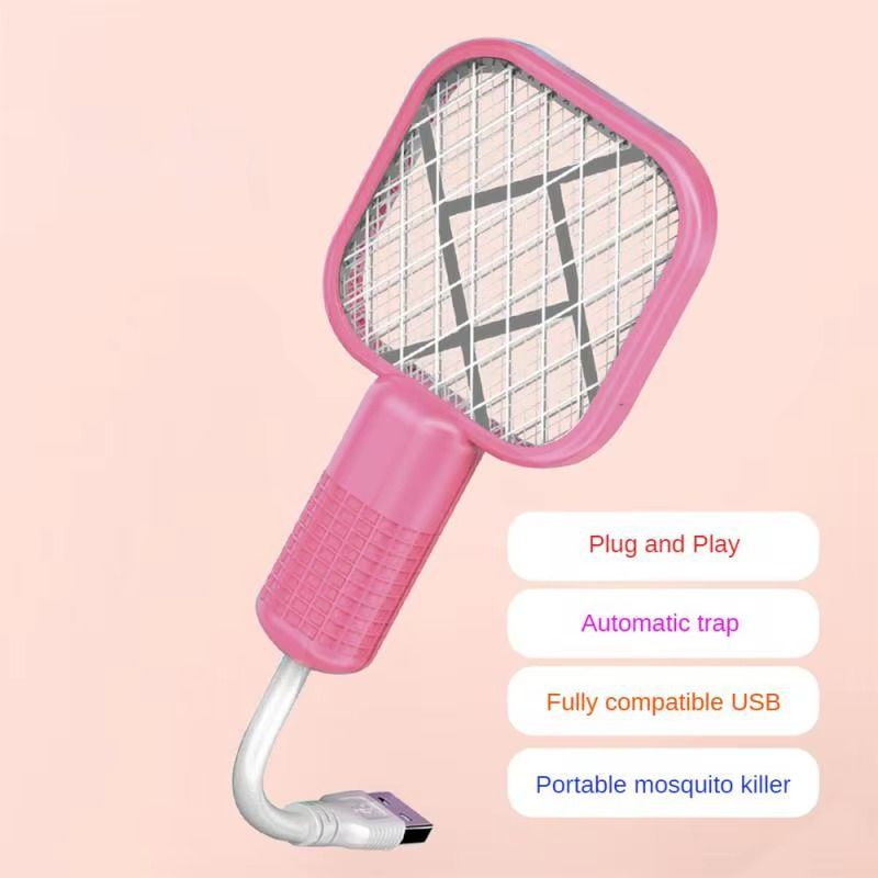 Mini USB Rechargeable Mosquito Racket with UV Light – Portable Electric Bug Zapper &amp; Fly Swatter for Indoor/Outdoor Use, Home, Office, Travel &amp; Camping View Gallery - Pakistan