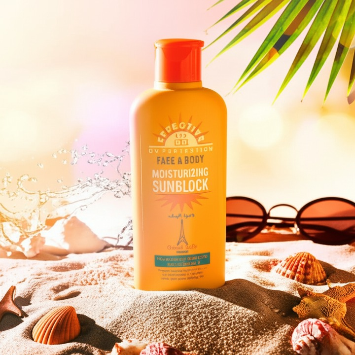 Good Life Paris SPF 60 Face &amp;amp; Body Moisturizing Sunblock with Vitamin E – UV Protection Cream for Brighter, Softer, and Glowing Skin – Daily Use 200ml | Sunblock