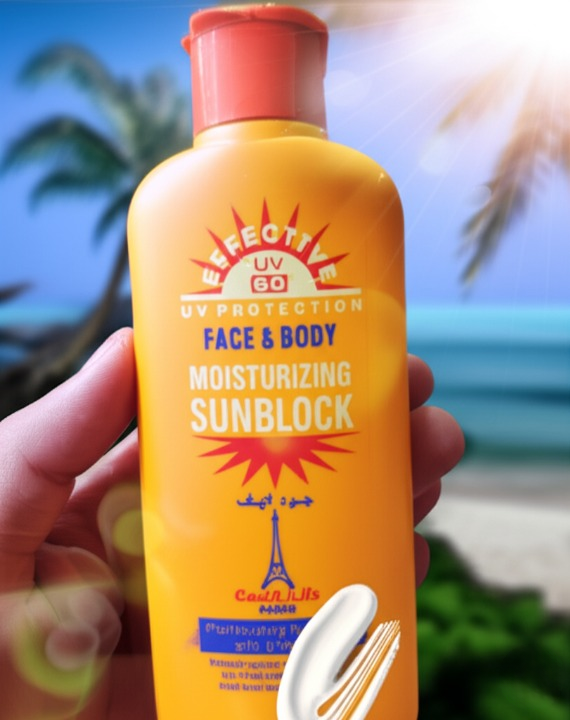 Good Life Paris SPF 60 Face &amp; Body Moisturizing Sunblock with Vitamin E – UV Protection Cream for Brighter, Softer, and Glowing Skin – Daily Use 200ml | Sunblock View Gallery - Pakistan