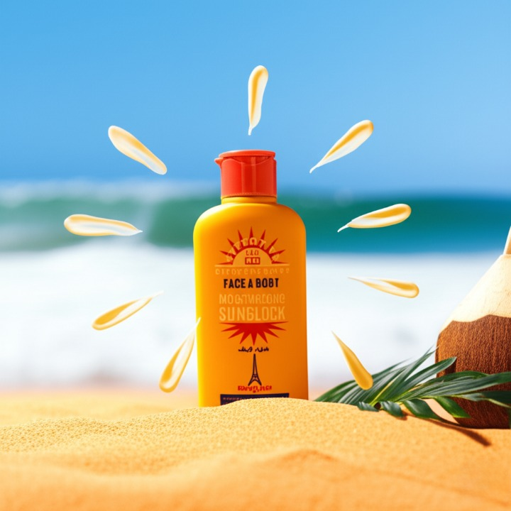Good Life Paris SPF 60 Face &amp; Body Moisturizing Sunblock with Vitamin E – UV Protection Cream for Brighter, Softer, and Glowing Skin – Daily Use 200ml | Sunblock View Gallery - Pakistan