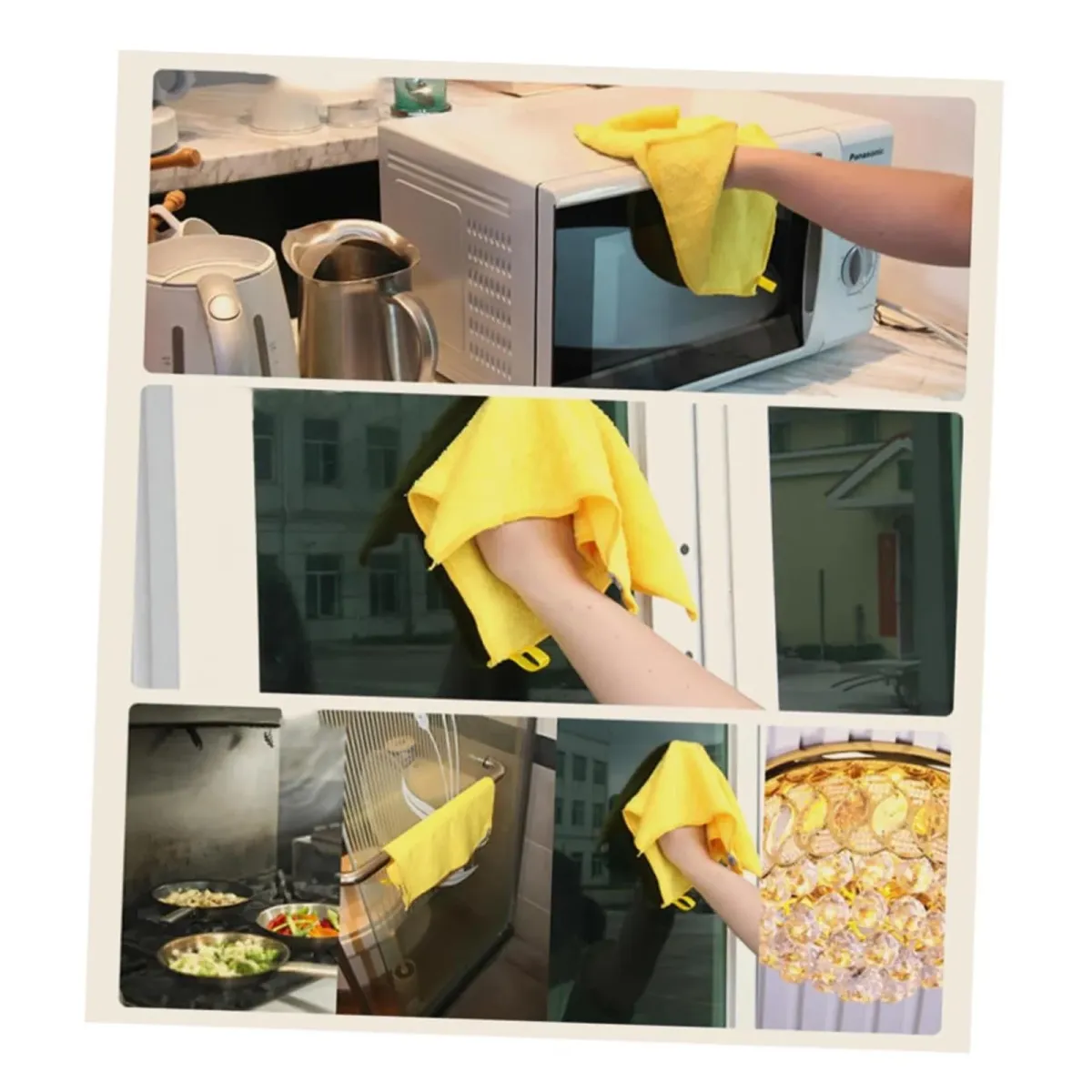 Microfiber Cleaning Towel Set – Super Absorbent, Soft &amp; Reusable for Kitchen, Car &amp; Home Use" View Gallery - Pakistan