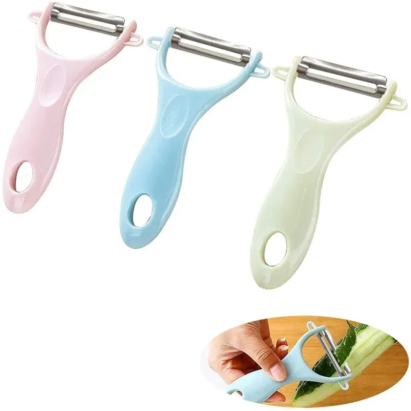 Colorful Plastic Handle Stainless Steel Vegetable Peeler - Sharp Blade for Effortless Peeling - Vegetable Peeler
