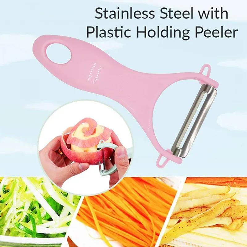 Colorful Plastic Handle Stainless Steel Vegetable Peeler - Sharp Blade for Effortless Peeling - Vegetable Peeler View Gallery - Pakistan
