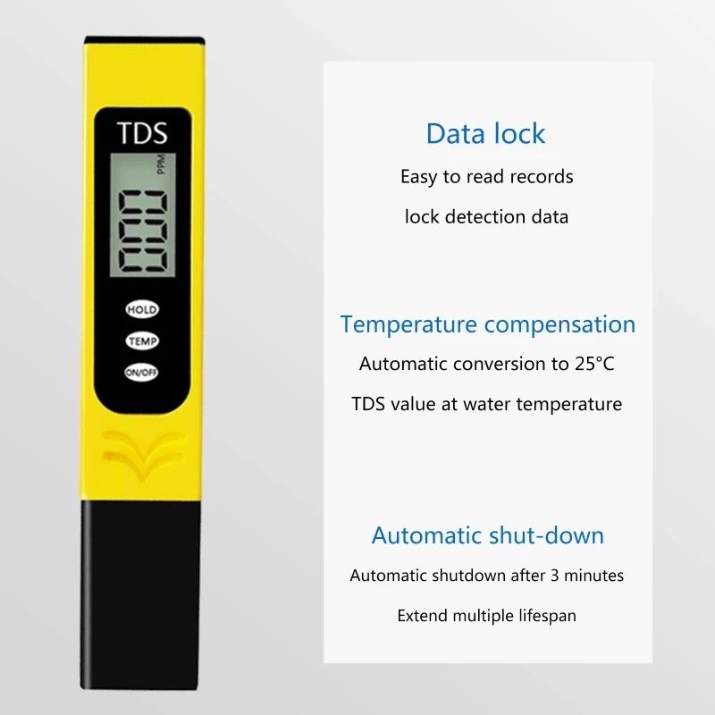 TDS Meter Digital LCD Pen Tester | Water Quality Monitor Purity Measure Tool | Useful In Emergency View Gallery - Pakistan