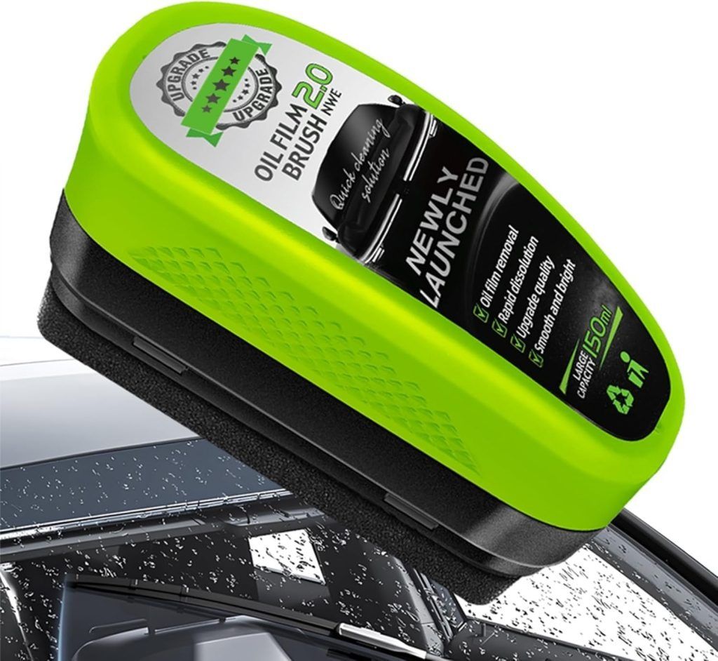 Universal Glass Cleaner,clear Vision Car Glass Oil Film Cleaner Brush For Windshield | Bottle also  Included