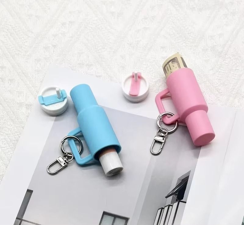 Colorful Mini Stanley Tumbler Key chain – Cute Miniature Tumbler Charm for Handbags, Backpacks &amp; Car Keys – Portable Stanley Cup Key chain Accessory -Random color | Key Chain | Stanley Key chain View Gallery - Pakistan