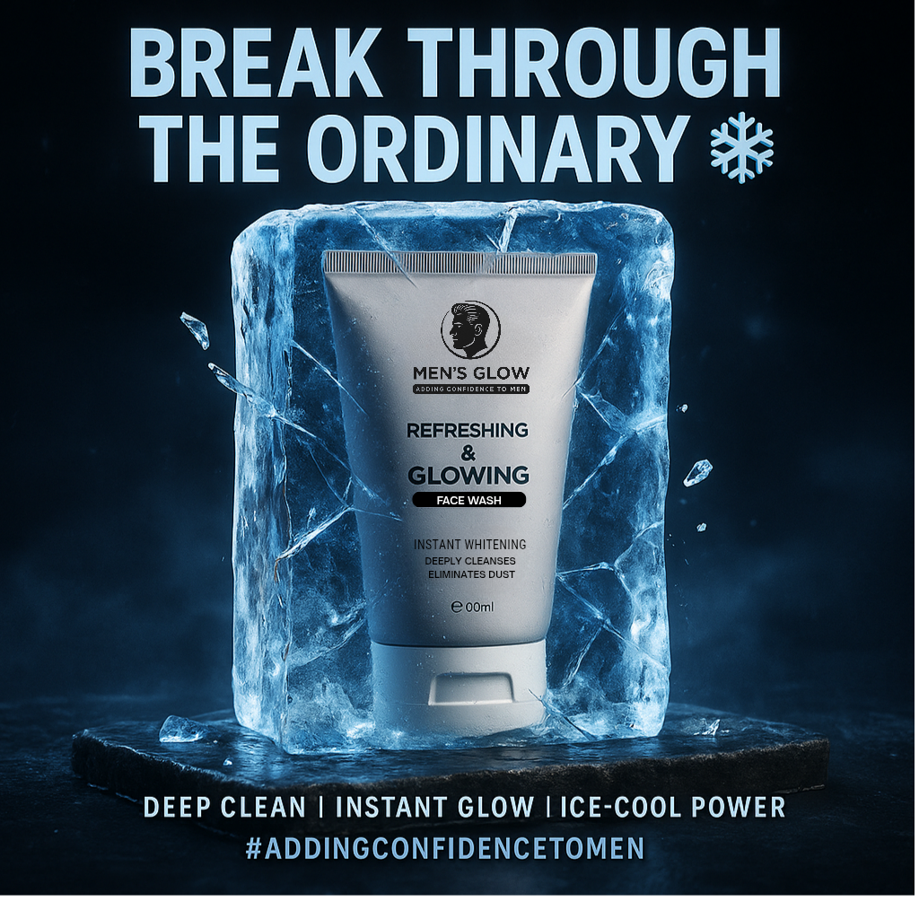 Men's Glow Facewash Bundle – Facewash + Whitening Cream Combo Set View Gallery - Pakistan