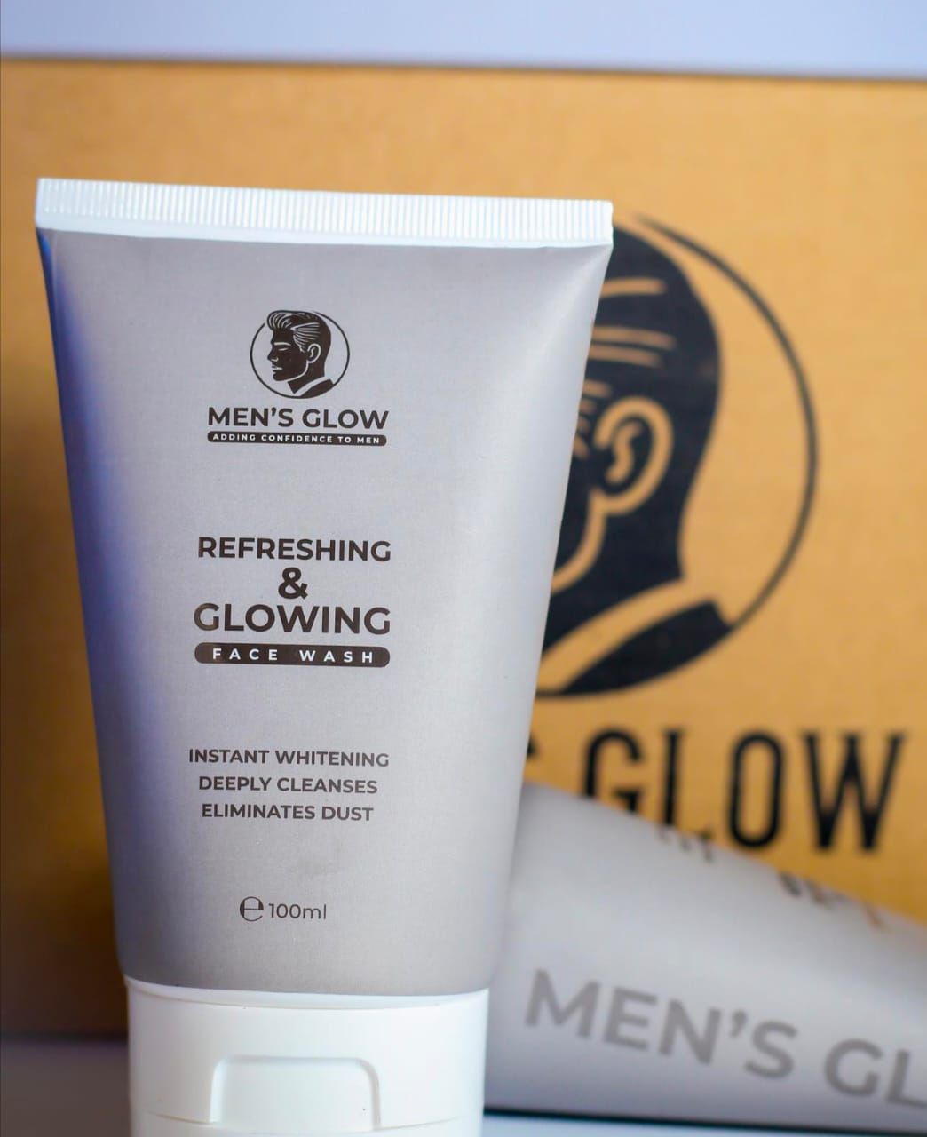 Men's Glow Facewash Bundle – Facewash + Whitening Cream Combo Set View Gallery - Pakistan