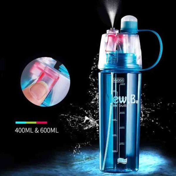 spray water bottle HydraMist Pro – Ultra-fine mist spray for skincare, cleaning, or gardening. GlowSpritz – Gentle hydration with a stylish touch for everyday refreshment -500ml (Random Color) View Gallery - Pakistan