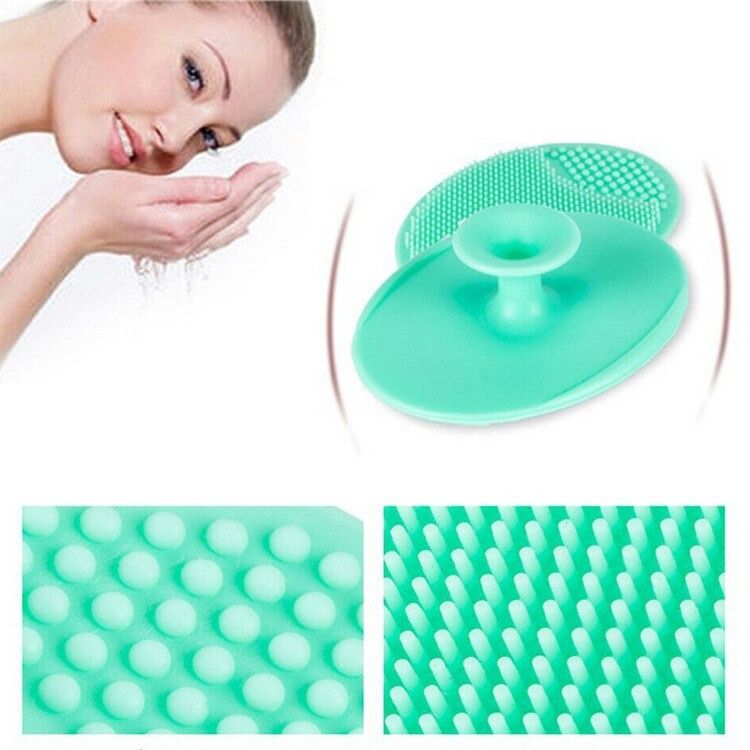 Soft Silicone Face Cleansing Brush Pad – Gentle Facial Washing &amp; Exfoliating Massage Tool for Deep Pore Cleansing | Blackhead Removal &amp; Skin Care | Soft Silicone Face Massager - (Random Colors) View Gallery - Pakistan