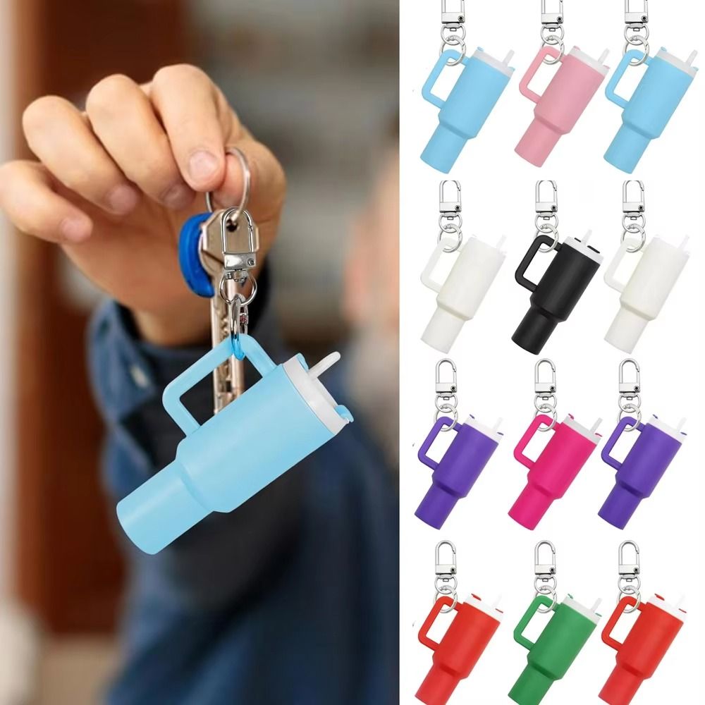 Colorful Mini Stanley Tumbler Key chain – Cute Miniature Tumbler Charm for Handbags, Backpacks &amp;amp; Car Keys – Portable Stanley Cup Key chain Accessory -Random color | Key Chain | Stanley Key chain