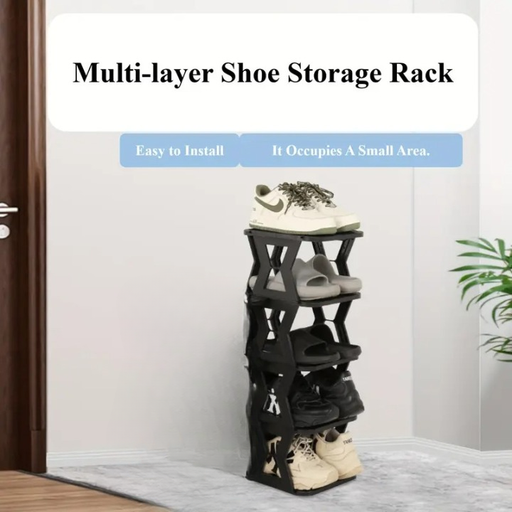 Shoe Rack High Quality - Unique X shaped Shoe Rack 5 floors - 5 Tier Shoe Rack - Without Box View Gallery - Pakistan