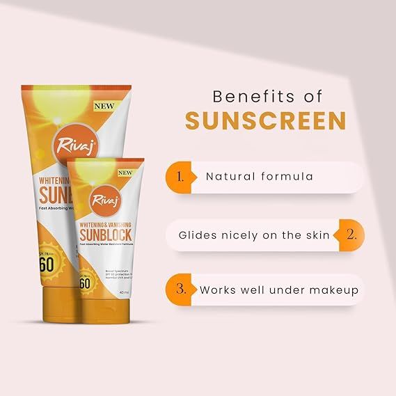 Rivaj Whitening and Vanishing Sunblock SPF 60 View Gallery - Pakistan