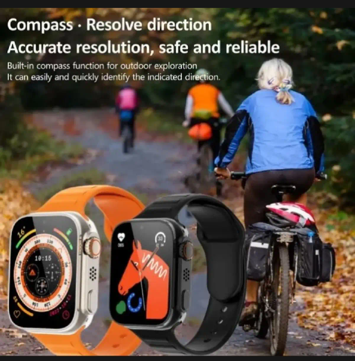 7 in 1 Ultra Smart Watch | 2.0" LCD | 7 Premium Straps | Bluetooth Calling | Wireless Charging | Heart Rate, GPS &amp; Sleep Tracker - Multicolor Strap (Random Box) View Gallery - Pakistan