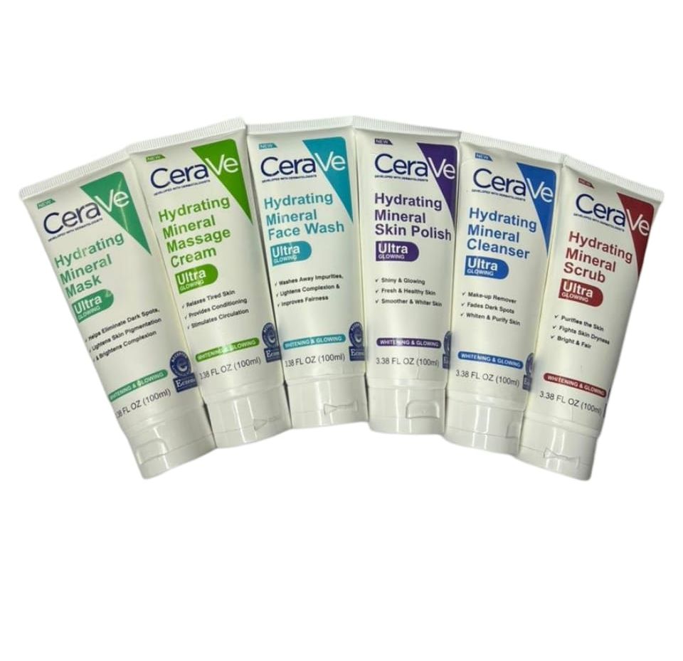 Pack of 06 CeraVe Hydrating Mineral Facial Kit | Best Quality Hydrating Mineral Facial Kit View Gallery - Pakistan