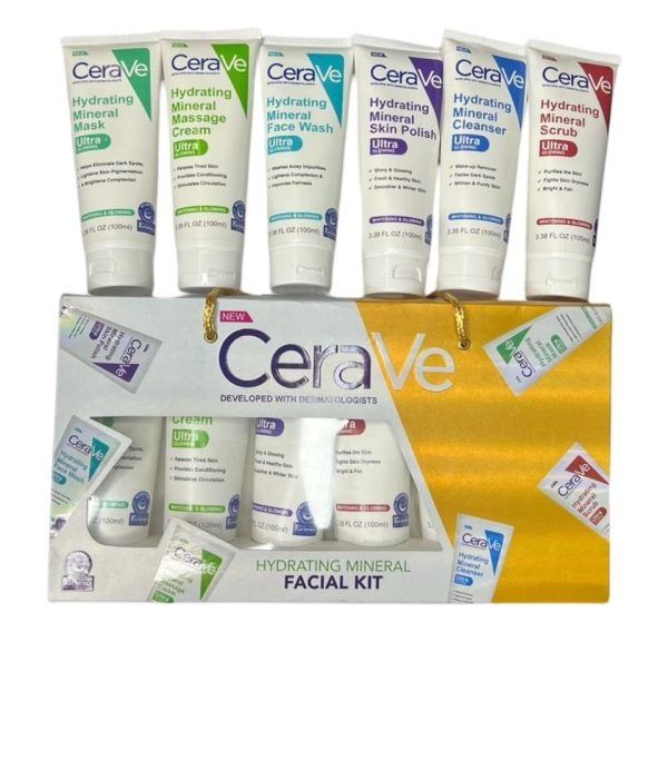 Pack of 06 CeraVe Hydrating Mineral Facial Kit | Best Quality Hydrating Mineral Facial Kit View Gallery - Pakistan