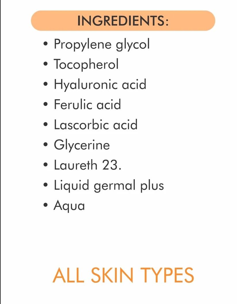 Vitamin C Serum for Face Glowing &amp; Dark Spots | Gluta White Vitamin C 16% Serum | Best Quality Skin Care Serum | Serum For Glowing Serum - 30 ml View Gallery - Pakistan