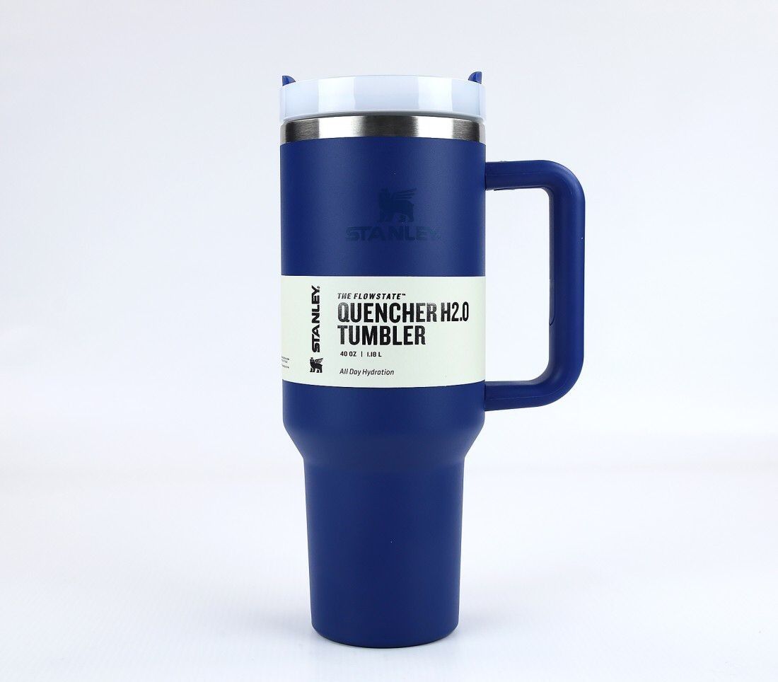 Stanley 40 Oz (1200ML) Stainless Steel Vacuum Insulated Tumbler with Straw – Leak-Proof Quencher Cup for Hot &amp; Cold Beverages, Travel Mug, Gym Water Bottle, Coffee Thermos -Random Colors | Stanley | (With Box) View Gallery - Pakistan