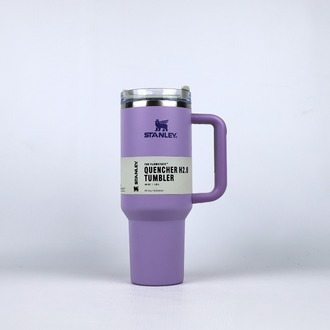 Stanley 40 Oz (1200ML) Stainless Steel Vacuum Insulated Tumbler with Straw – Leak-Proof Quencher Cup for Hot &amp; Cold Beverages, Travel Mug, Gym Water Bottle, Coffee Thermos -Random Colors | Stanley | (With Box) View Gallery - Pakistan