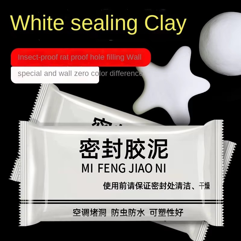 Wall Hole Sealant Strong Adhesive Diy Sealant Clay Air Conditioning Hole Repair Cream Mud - Sealant Mud, Clay Repair Glue Pipe Sealing Fireproof Caulking Repair Mud Hole, Hole Filler - 01 PCs View Gallery - Pakistan