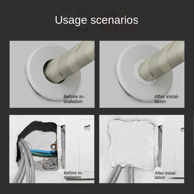 Wall Hole Sealant Strong Adhesive Diy Sealant Clay Air Conditioning Hole Repair Cream Mud - Sealant Mud, Clay Repair Glue Pipe Sealing Fireproof Caulking Repair Mud Hole, Hole Filler - 01 PCs View Gallery - Pakistan