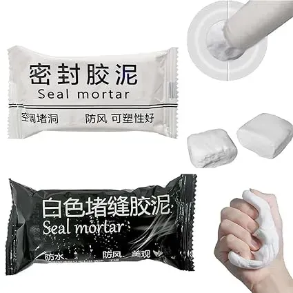 Wall Hole Sealant Strong Adhesive Diy Sealant Clay Air Conditioning Hole Repair Cream Mud - Sealant Mud, Clay Repair Glue Pipe Sealing Fireproof Caulking Repair Mud Hole, Hole Filler - 01 PCs View Gallery - Pakistan