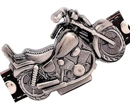 Men’s Motorcycle-Inspired Analog Wrist Watch with Bike Look Stainless Steel Dial – Stylish Daily Watch with Premium Leather Strap (Without Box) View Gallery - Pakistan