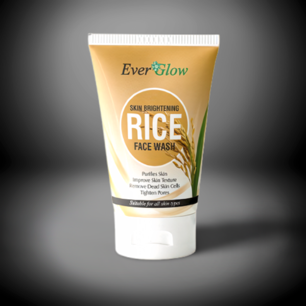 EverGlow Skin Brightening Rice Face Wash 120 ML - Purifies, Improves Texture, Exfoliates, Tightens Pores - For All Skin Types | Face Wash | Rise Face Wash  View Gallery - Pakistan