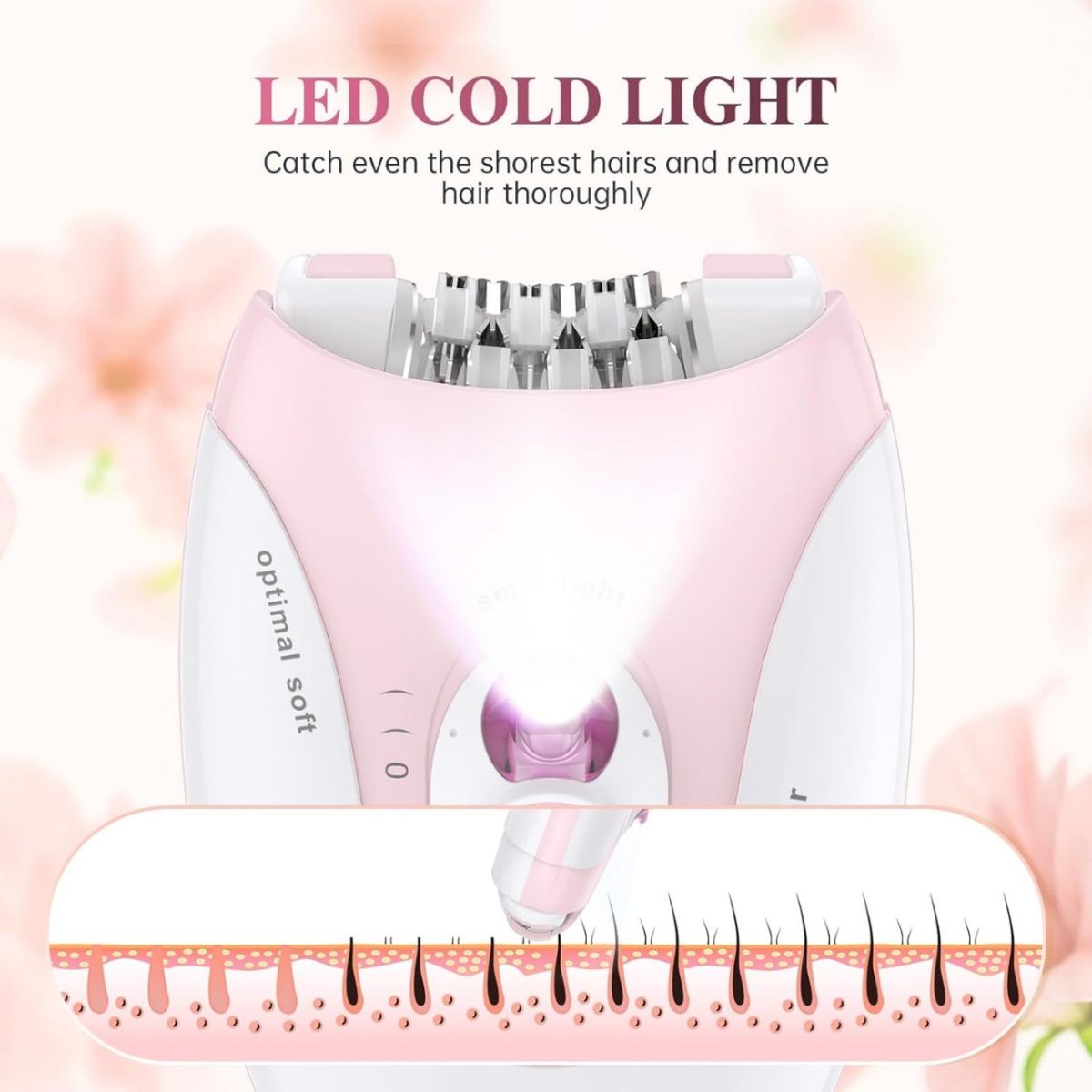 Daling DL-6032 Cordless Ladies Epilator with 2-Speed Adjustment, Painless Hair Removal, Rechargeable, Compact and Easy to Use for Legs, Arms, Underarms View Gallery - Pakistan