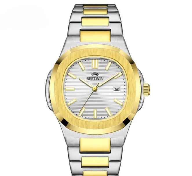 BESTWIN BW-137 Men's Luxury Quartz Watch Stainless Steel Watch – Classic Analog Display, Stainless Steel Strap, Waterproof Design, Ideal for Business and Casual Wear |Mans Watch (Without Box) View Gallery - Pakistan