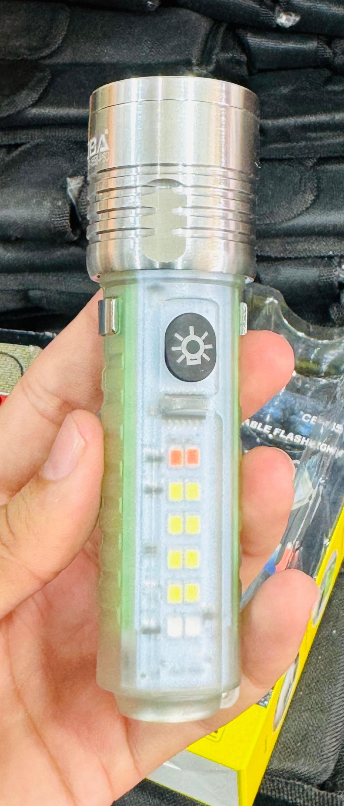 Coba Mini LED Torch Light - Coba CB 1658 – Super Bright Handheld Tactical Light  | Multiple Modes | Zoom-able Electric Flashlight for Camping, Hiking &amp; Cycling ( Random Color ) View Gallery - Pakistan