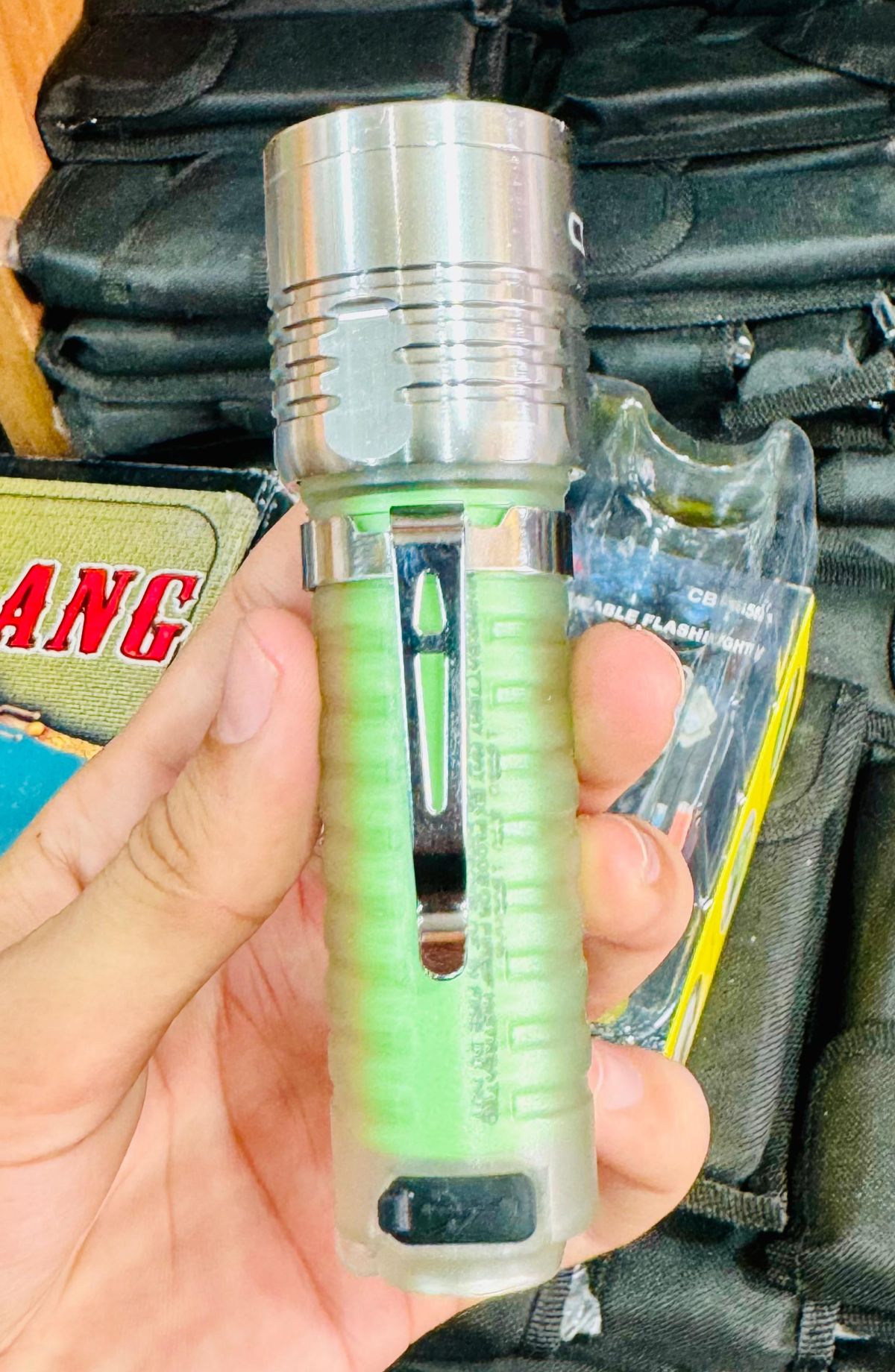 Coba Mini LED Torch Light - Coba CB 1658 – Super Bright Handheld Tactical Light  | Multiple Modes | Zoom-able Electric Flashlight for Camping, Hiking &amp; Cycling ( Random Color ) View Gallery - Pakistan