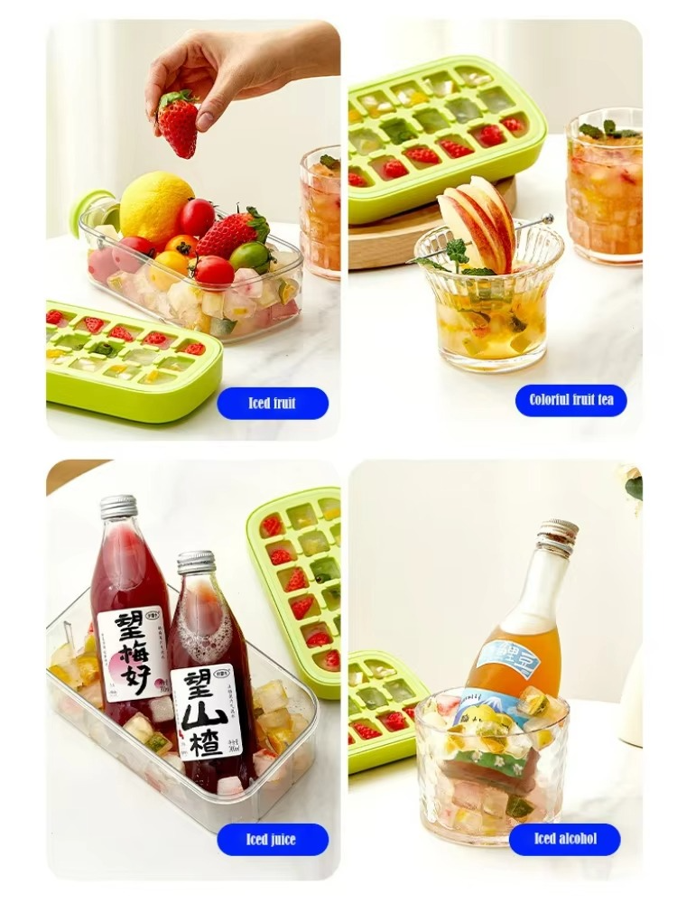 My Crush Cup Ice Cube Tray, Water Bottle Ice Cube Tray, Cool Summer Ice Cube Cup, Upgraded Ice Cube Bottle, Reusable Press-to-Cold Ice Cube Hydration - 500ml - Random Color View Gallery - Pakistan