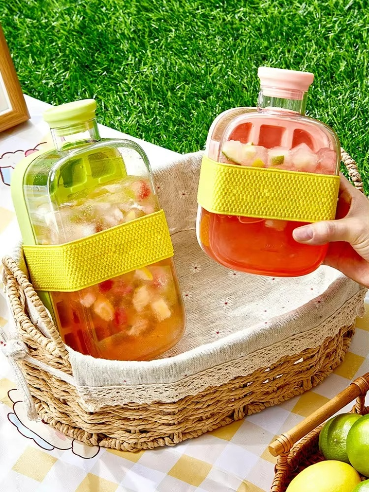 My Crush Cup Ice Cube Tray, Water Bottle Ice Cube Tray, Cool Summer Ice Cube Cup, Upgraded Ice Cube Bottle, Reusable Press-to-Cold Ice Cube Hydration - 500ml - Random Color View Gallery - Pakistan