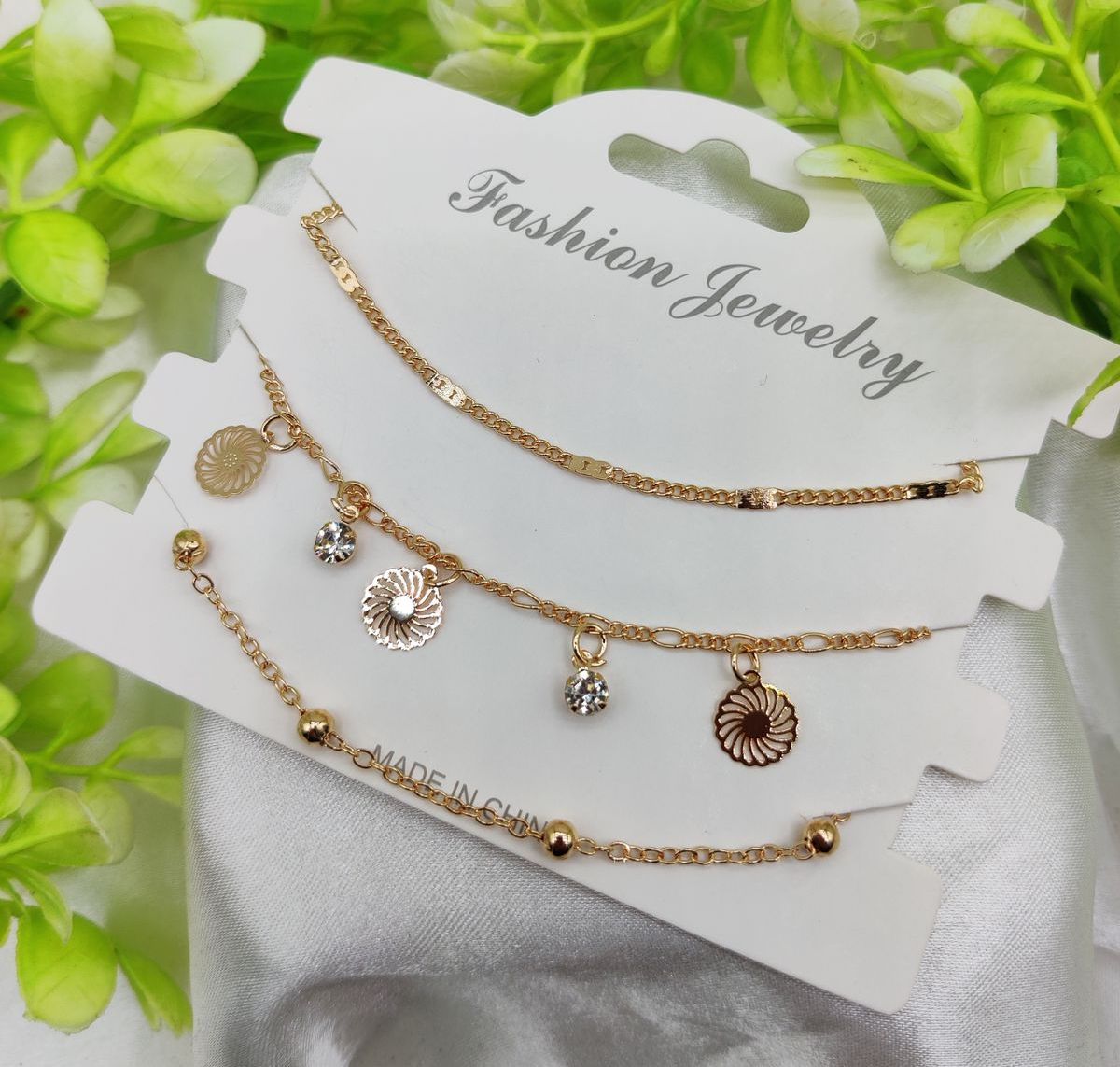 Imported Triple-Layered Adjustable Bracelet Set | Best Quality Artificial Bracelet For Girls &amp;amp; Women | Bracelet For Every Occasion | Elegant Design