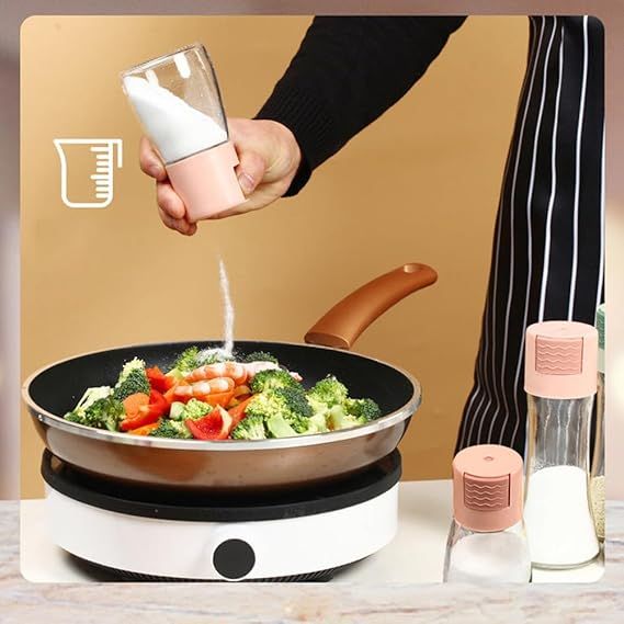 Measurable Control Spice Bottle –Spice Jar with Press Control Cap | Kitchen Sealed Quantitative Spice Dispenser | Spice jar (Random Color) View Gallery - Pakistan
