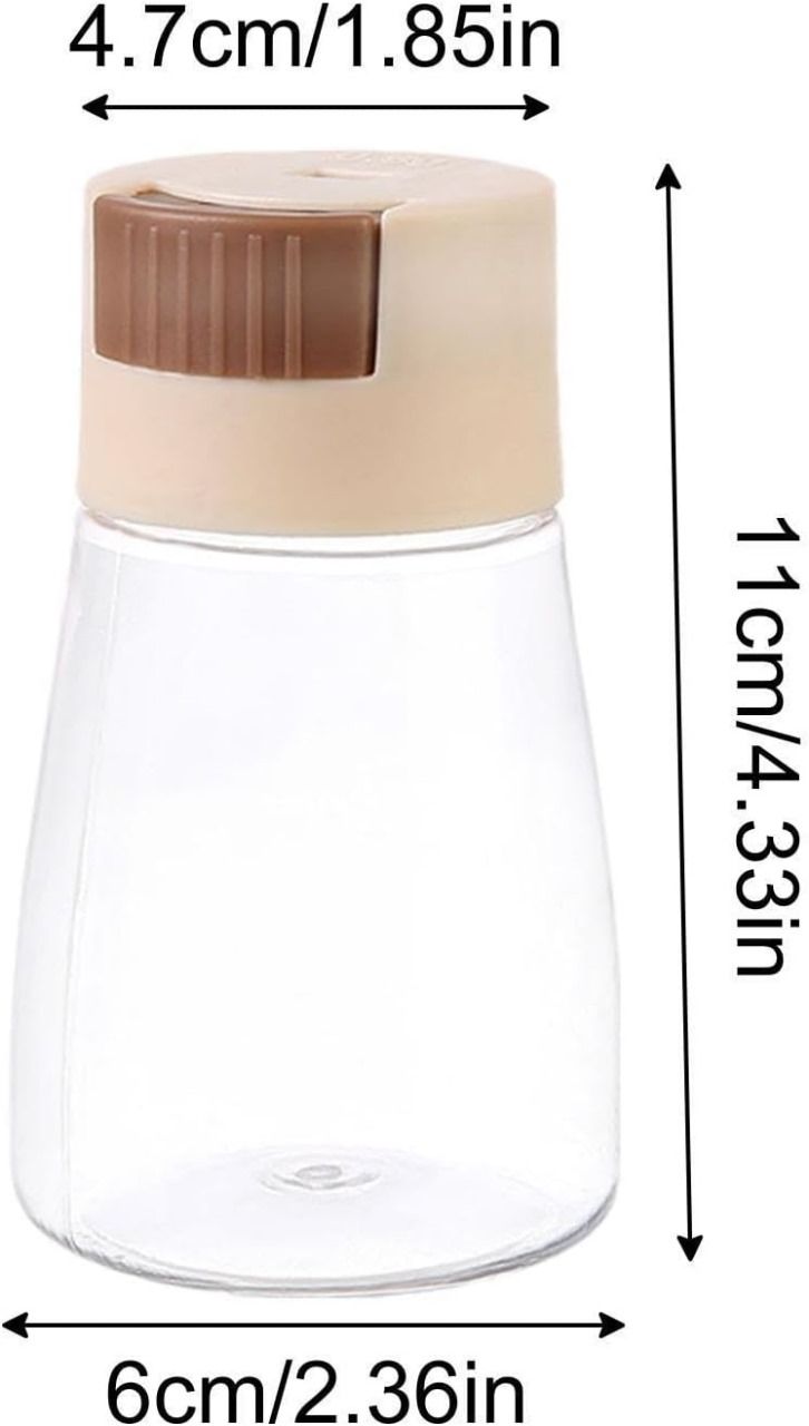 Measurable Control Spice Bottle –Spice Jar with Press Control Cap | Kitchen Sealed Quantitative Spice Dispenser | Spice jar (Random Color) View Gallery - Pakistan
