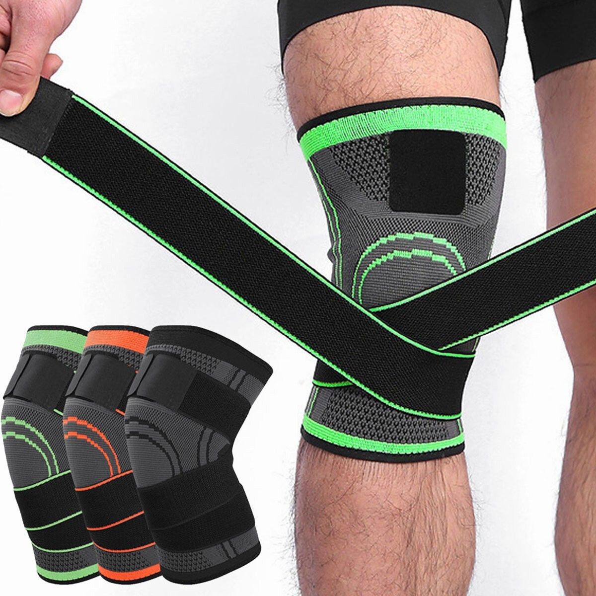 1 Pc Knee Support Patela Belt Elastic Bandage Tape Sport Strap Straps Knew Pad Protector Band For Knee Brace (random color) View Gallery - Pakistan