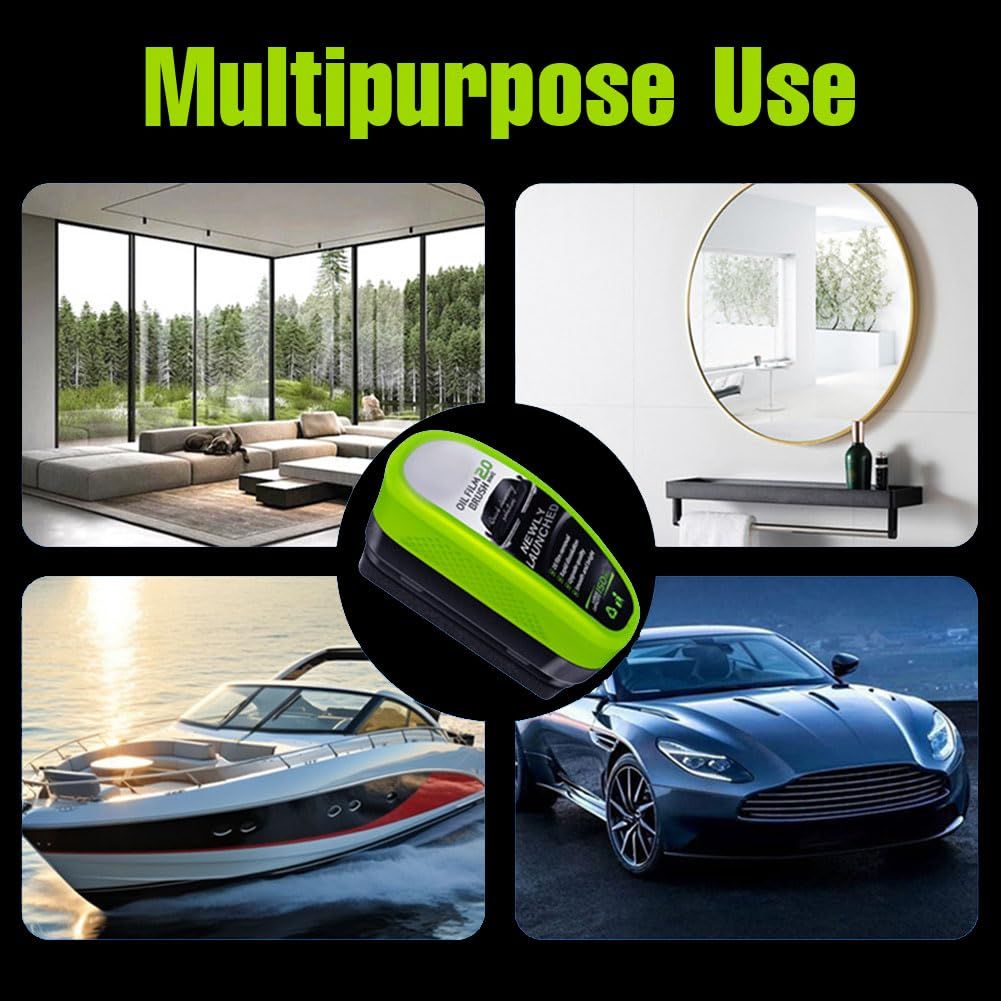 1Pc Oil Film Brush 2.0, Clear Vision Glass Cleaner, Clearview Shield Clear Vision Windshield Cleaner, Car Windows (With extra liquid) View Gallery - Pakistan