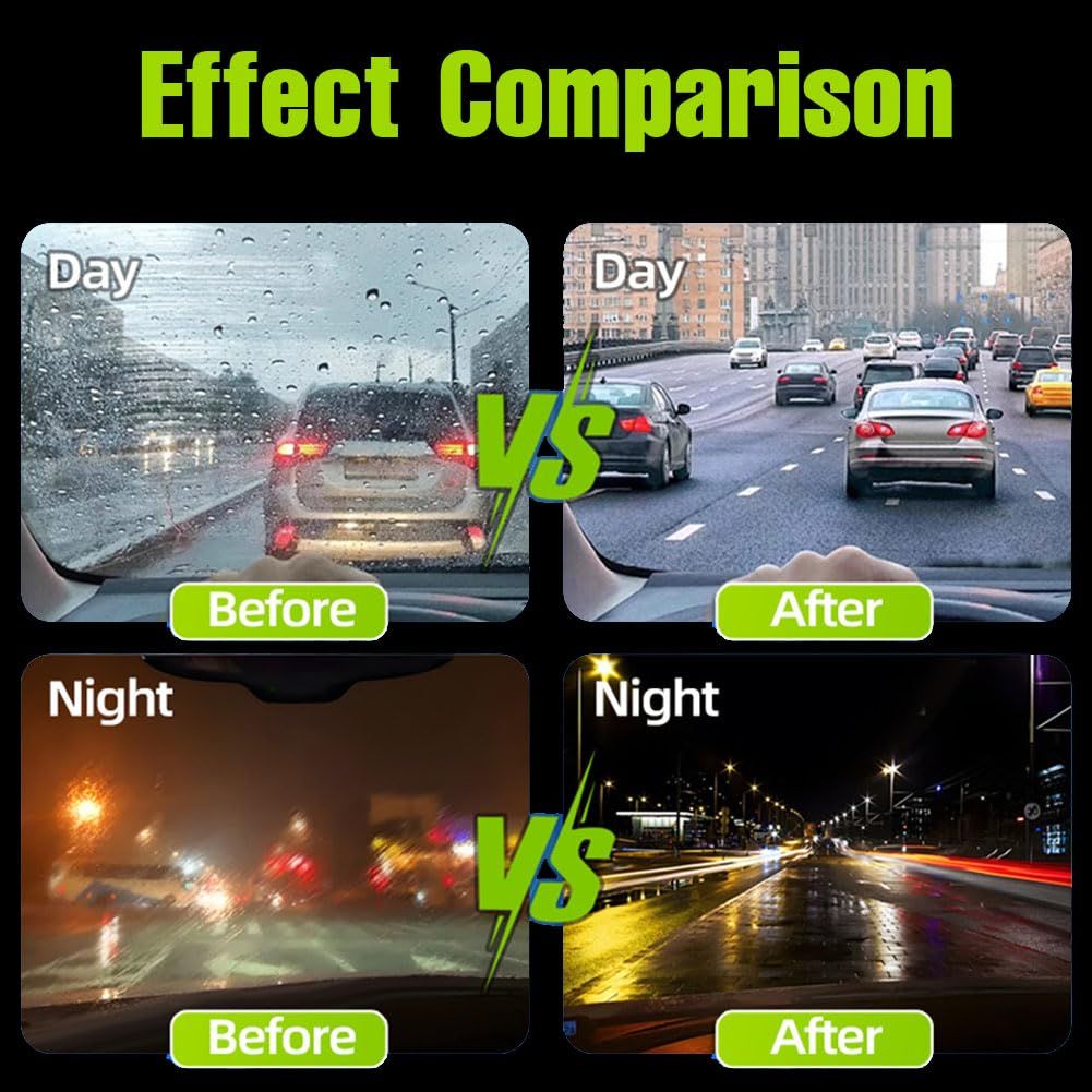 1Pc Oil Film Brush 2.0, Clear Vision Glass Cleaner, Clearview Shield Clear Vision Windshield Cleaner, Car Windows (With extra liquid) View Gallery - Pakistan