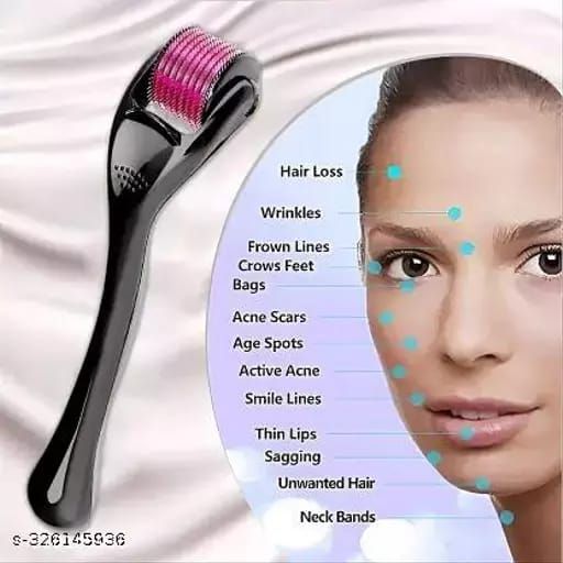 Derma Roller Hair Therapy Micro-Needle | Derma Roller for Hair re-growth &amp; Skin For Male And Female View Gallery - Pakistan